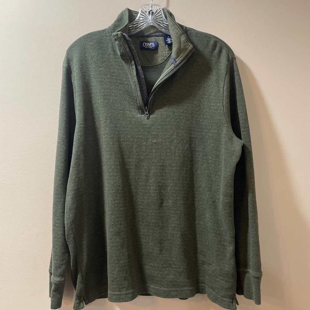 Chaps by Ralph Lauren Men’s Sz M 1/4 zip Sweater